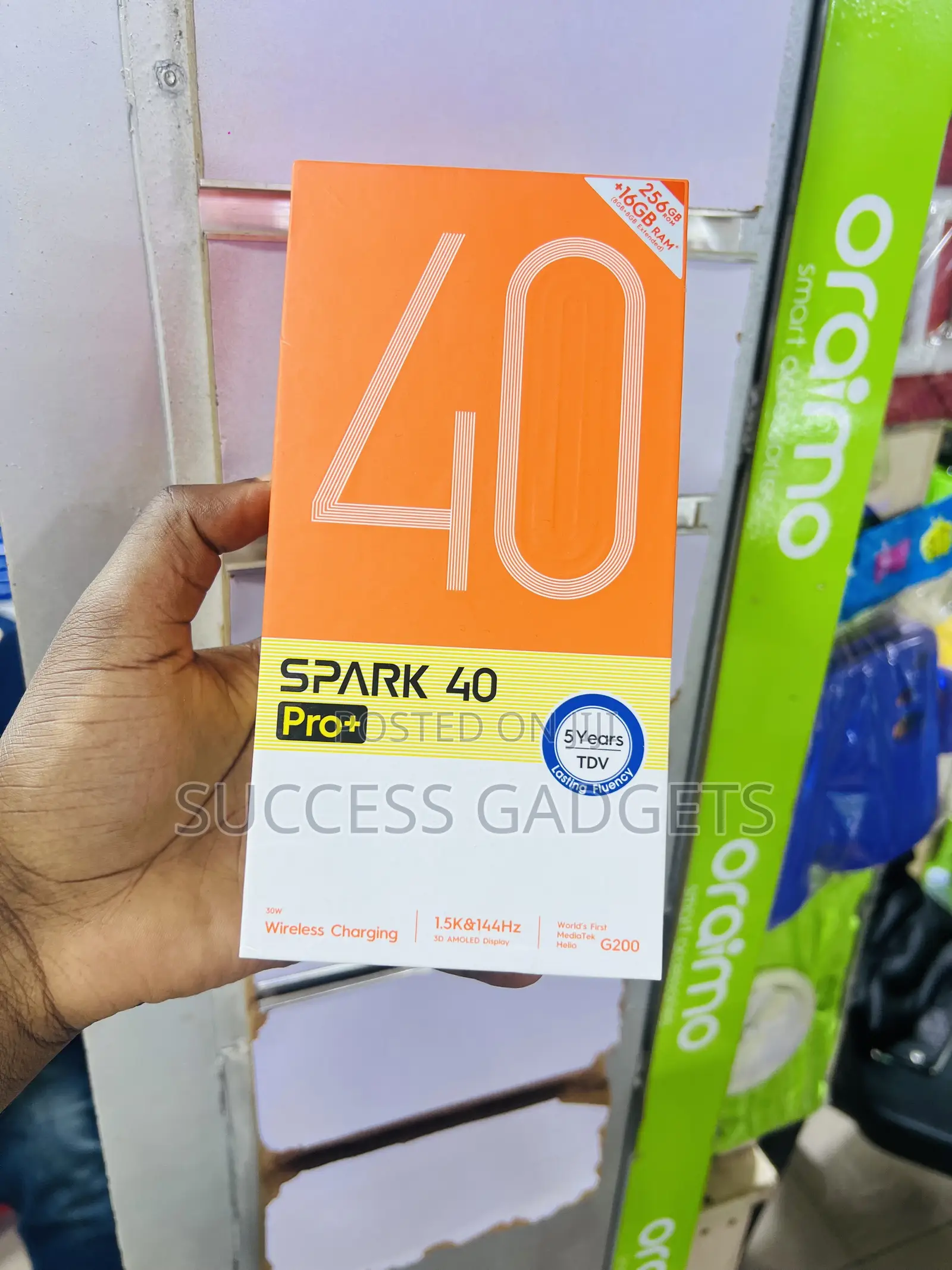 New Tecno Spark 40 Pro+ 256 GB Black