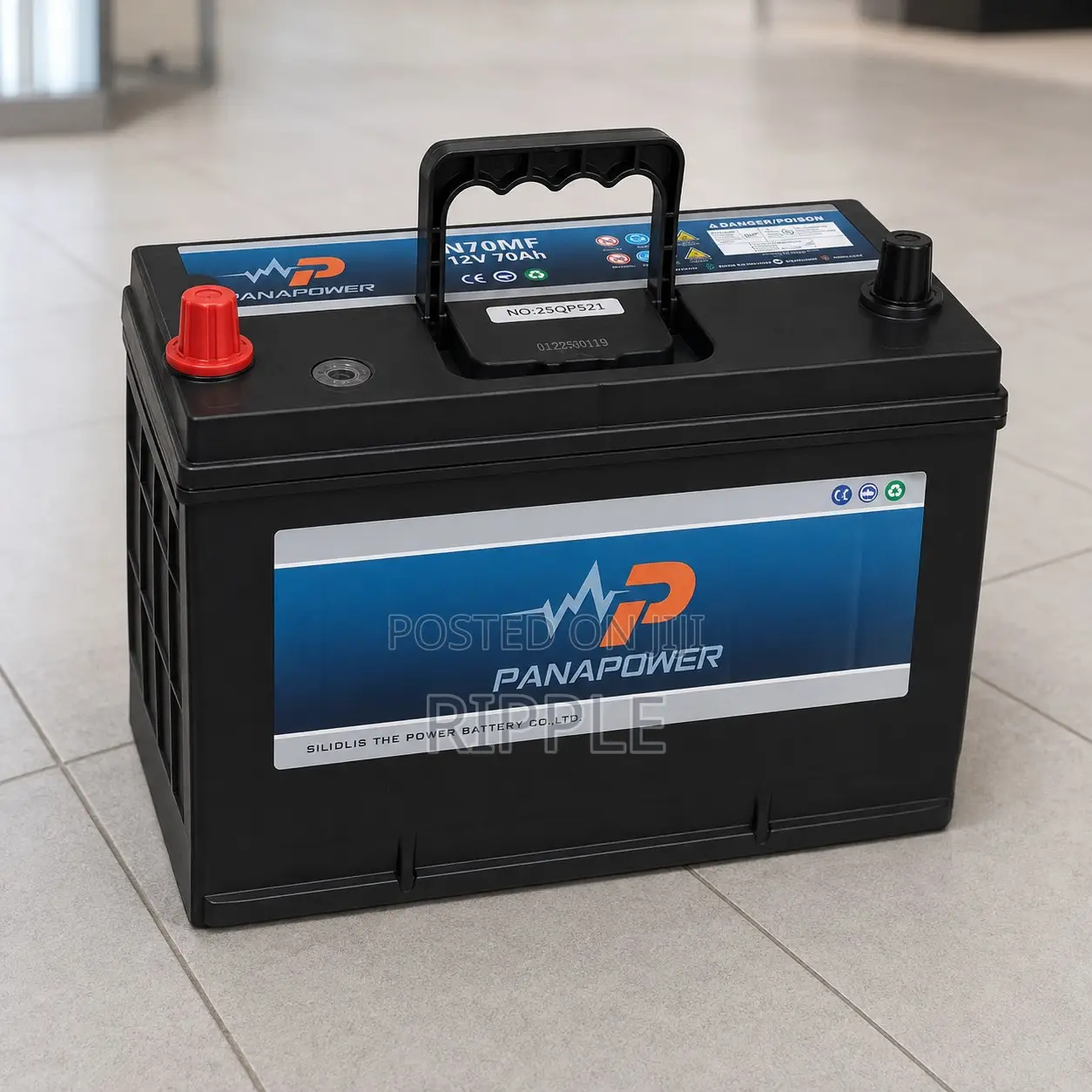 70Ah Panapower N70MF Maintenance Free Car Battery 12V