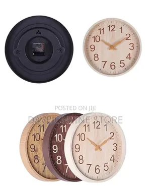 12-Inch Minimalist Wooden Wall Clock