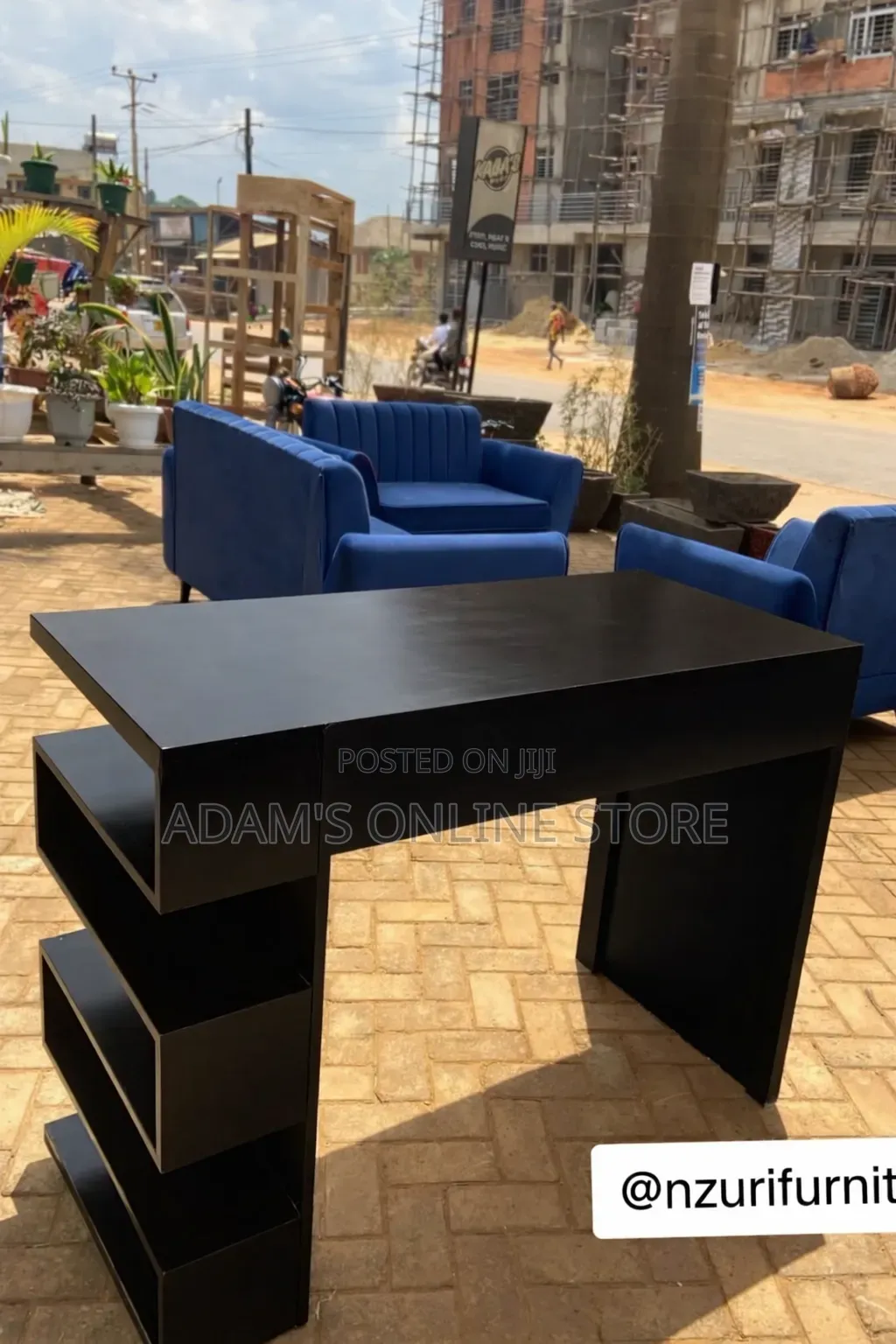 Black Office Table Office 122cm by 60cm by 75cm Height