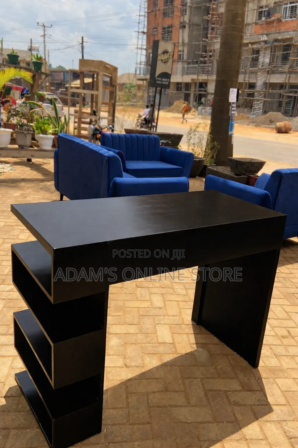Black Office Table Office 122cm by 60cm by 75cm Height