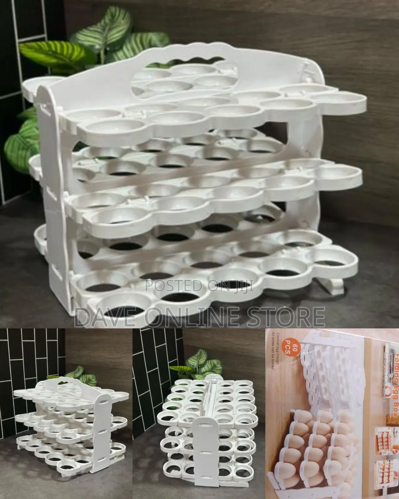 The Multi-Tier Folding Egg Storage Box