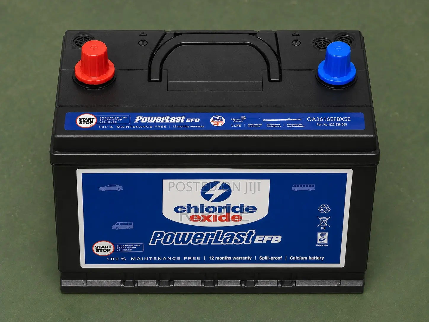 80Ah Chloride Exide PowerLast N70MF EFB 600CCA Start-Stop Battery 12V