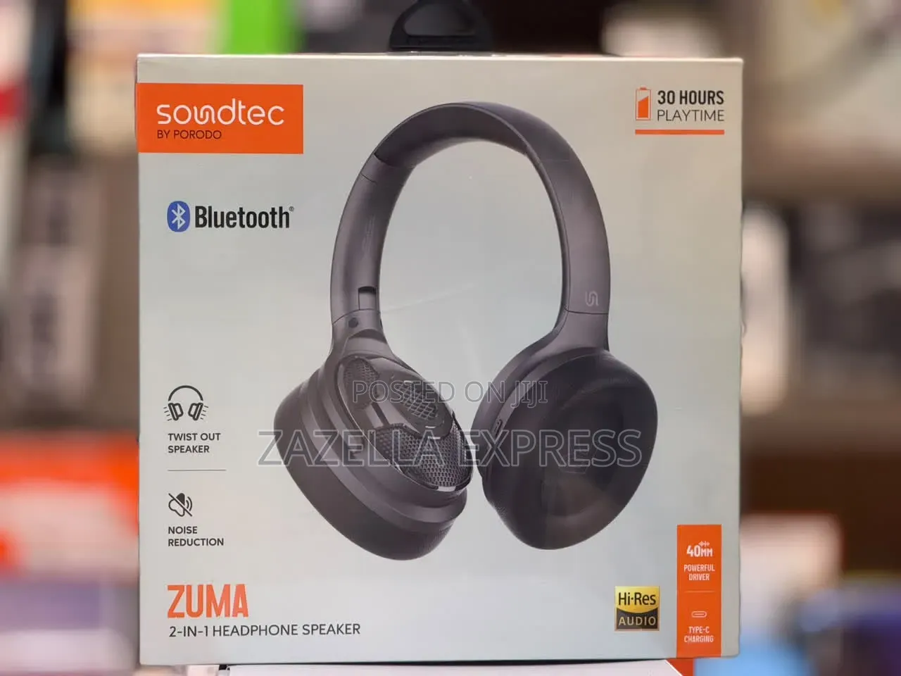 Soundtec Zuma 2in1 Headphones and Speaker, Twist Out Speaker With 5H