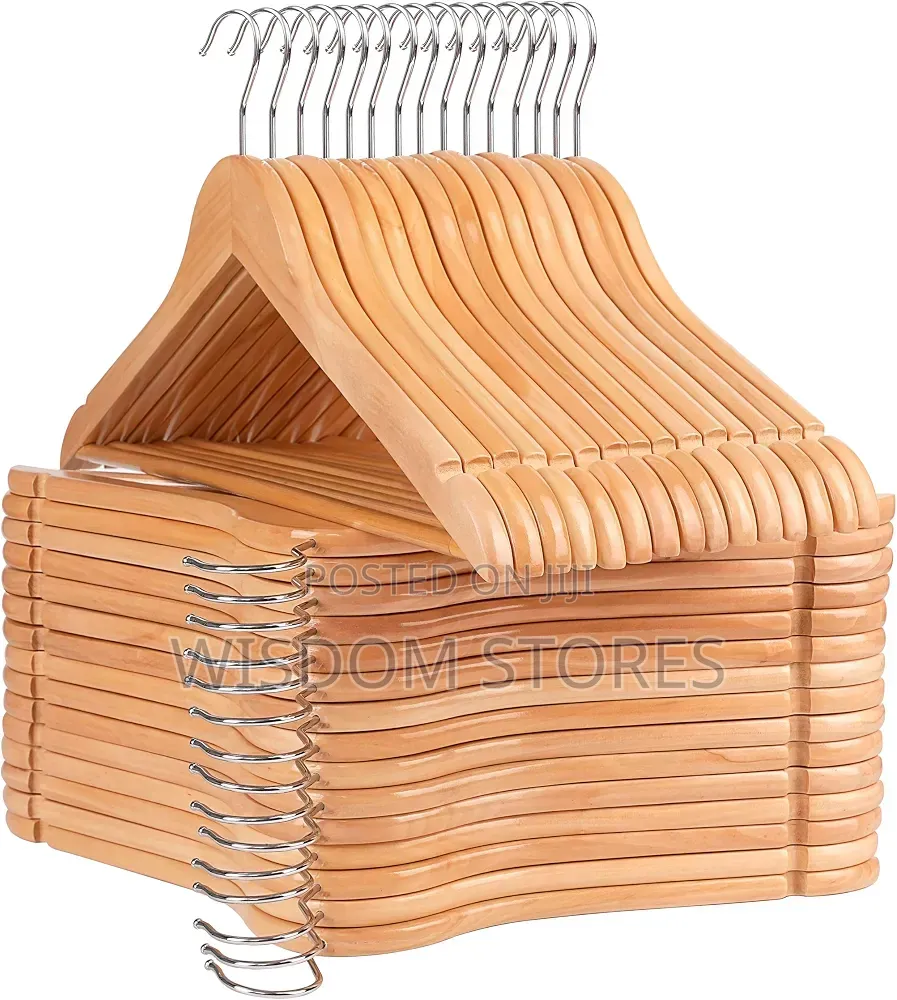 Wooden Hangers 12 Pack