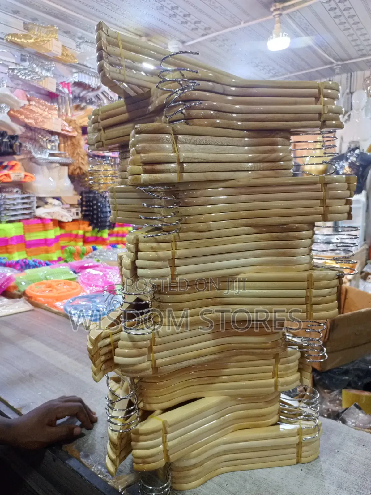 Solid Wooden Clothes Hangers -12pcs