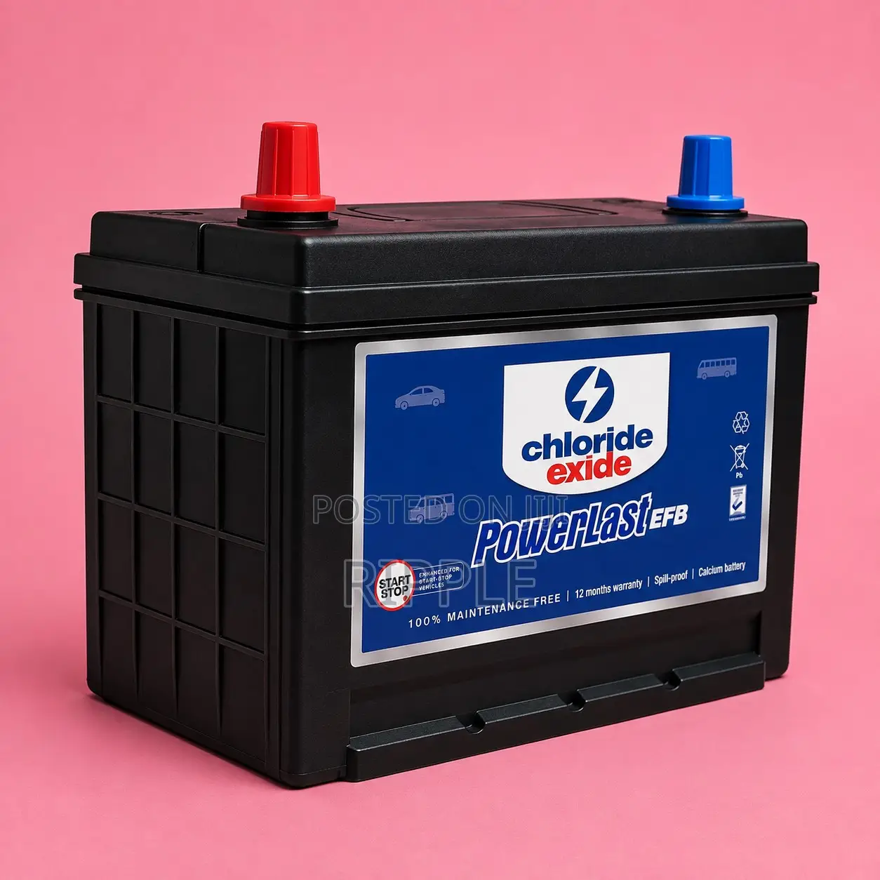 50Ah Chloride Exide PowerLast 045MF EFB 452CCA Start-Stop Battery 12V