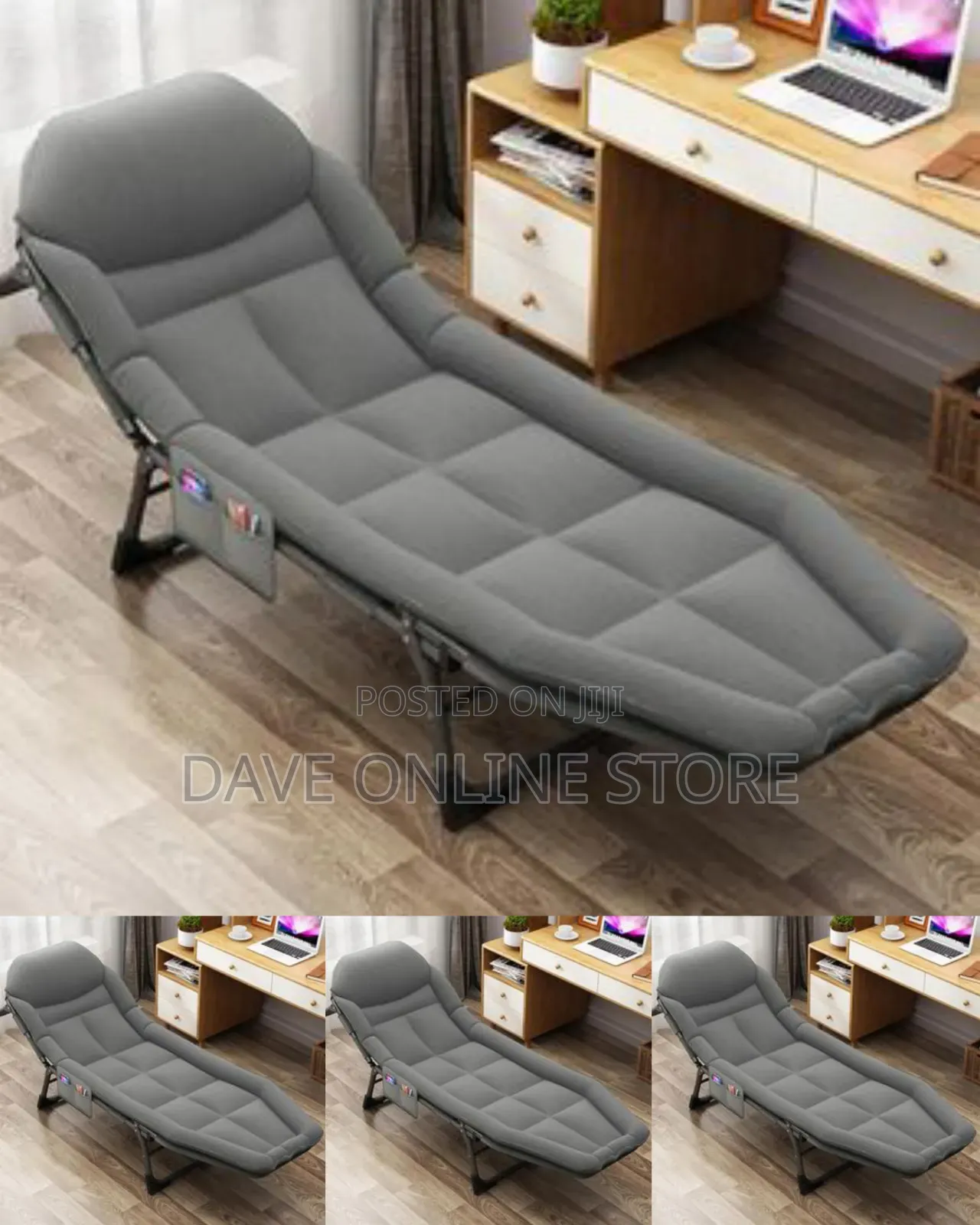 Portable, Heavy-Duty Single Folding Bed