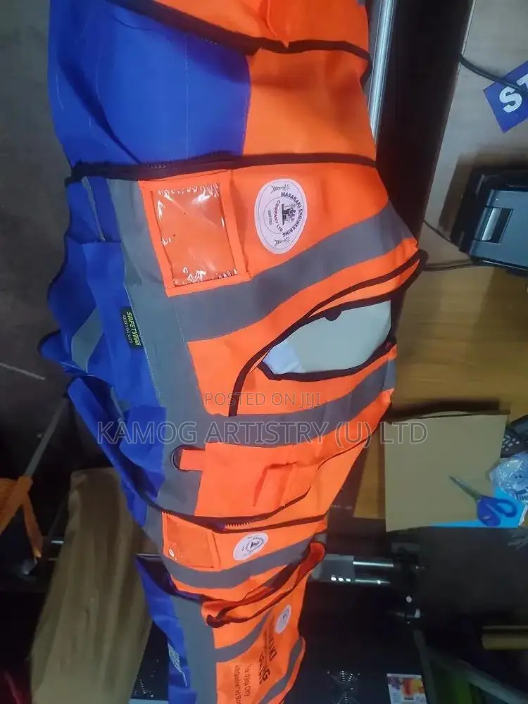 Multi-Colour Pocket Reflective Safety Vests With QR & Logo Print