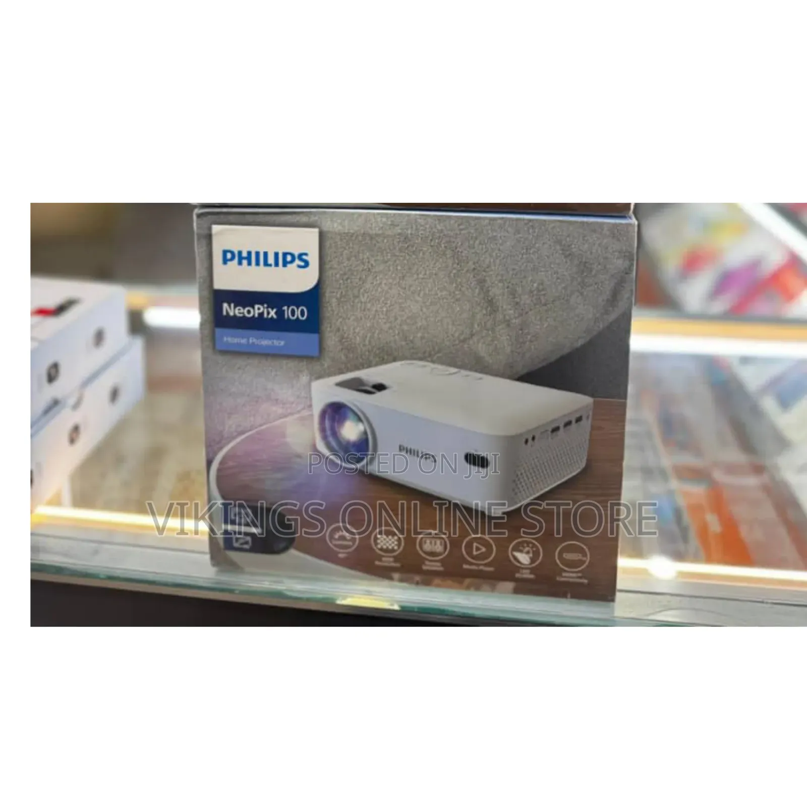 Philips NeoPix 100 Fixed Projector, 65" (165 Cm) Screen, LED