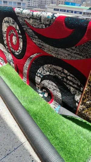 Black and Red Centre Rugs