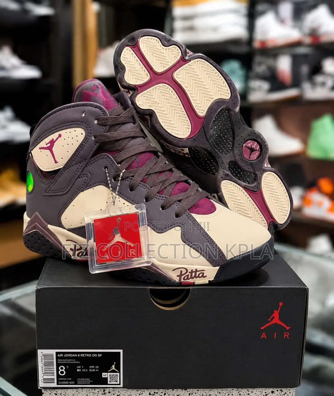 Original Air Jordan 7 Retro Patta Shimmer – Brown Olive
