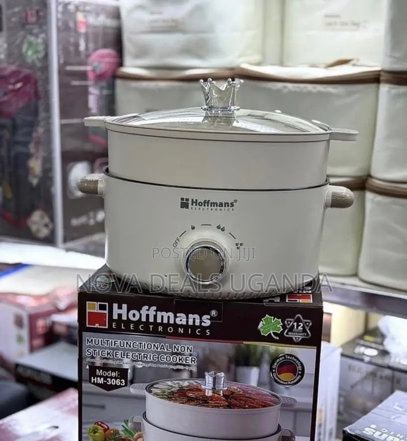 Hoffmans 28cm Multifunctional Non-Stick Electric Cooker Pot HM-3063
