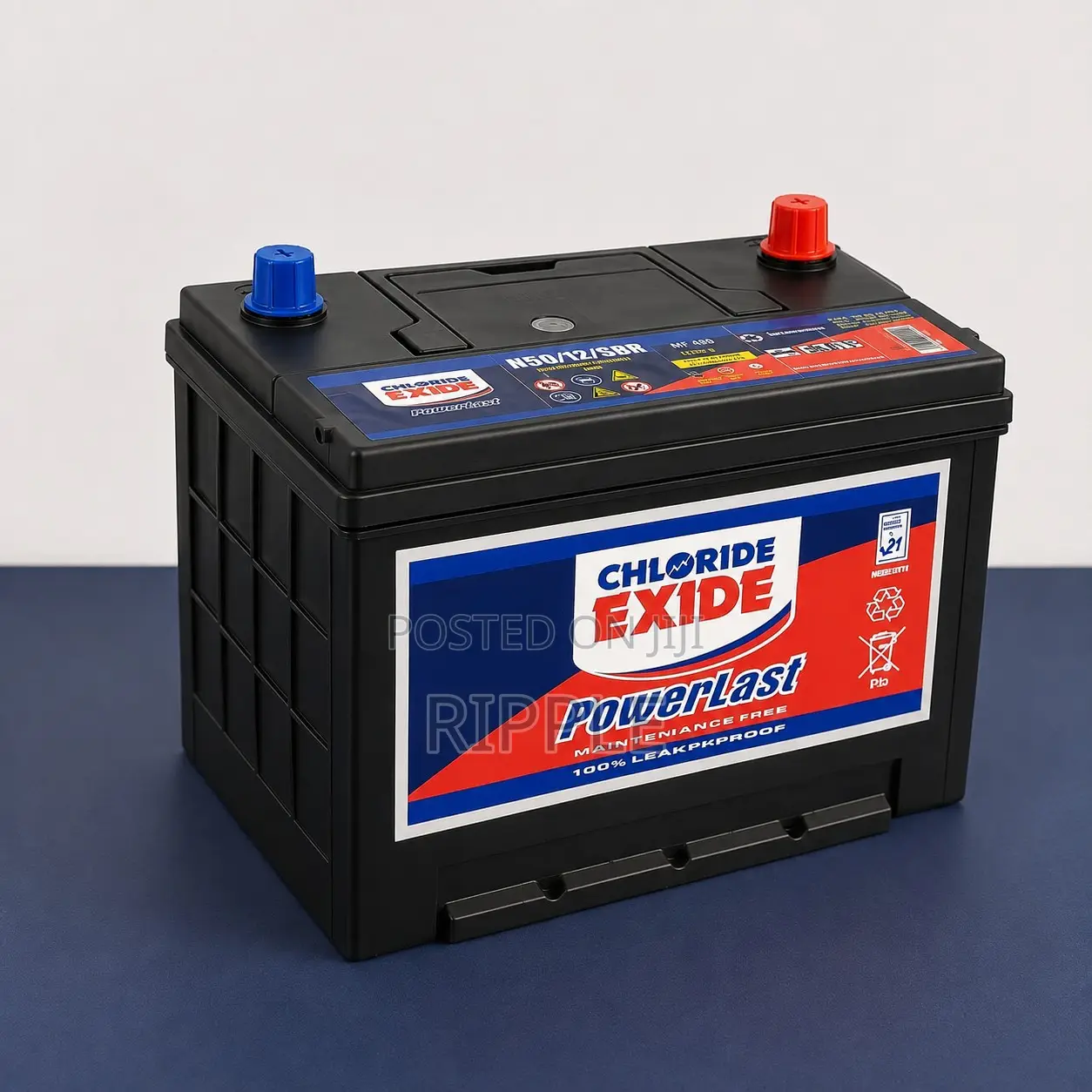 50Ah Chloride Exide PowerLast N50 Maintenance Free Car Battery 12V