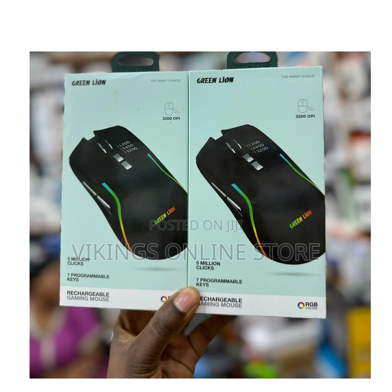 Green Lion Rechargeable Gaming Mouse