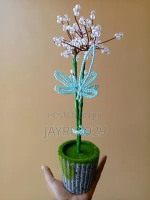 Beautiful Beaded Flowers for Home and Office Decor.