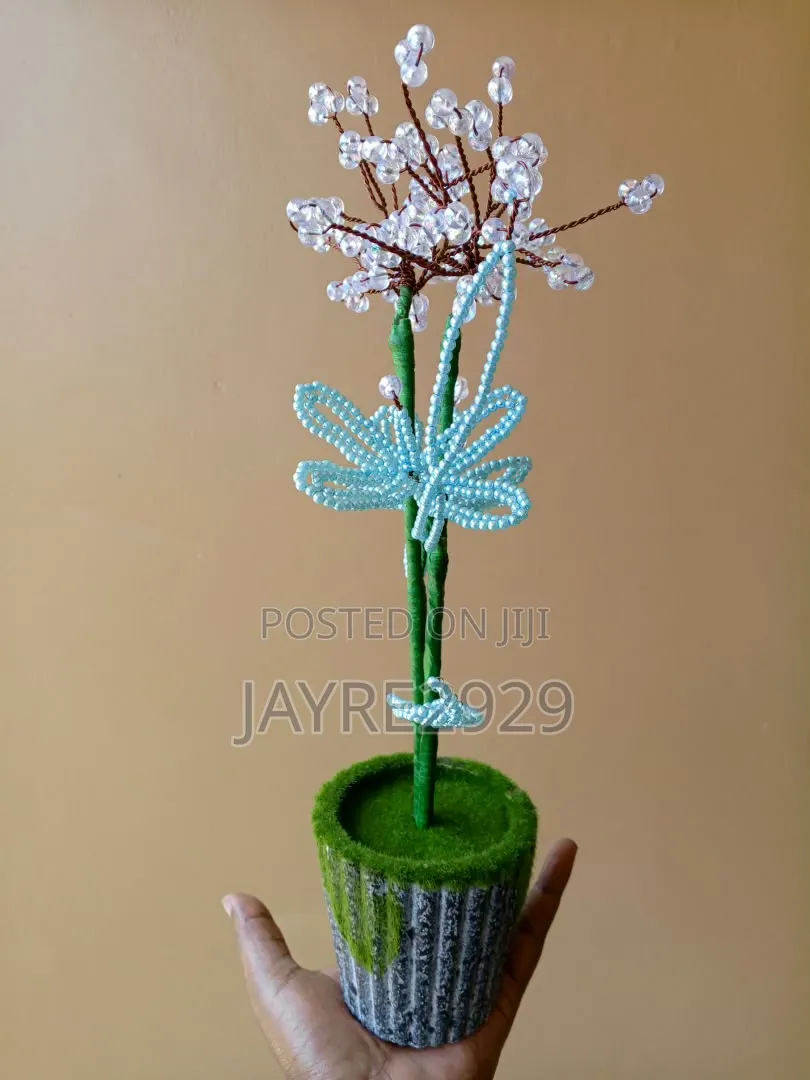 Beautiful Beaded Flowers for Home and Office Decor.