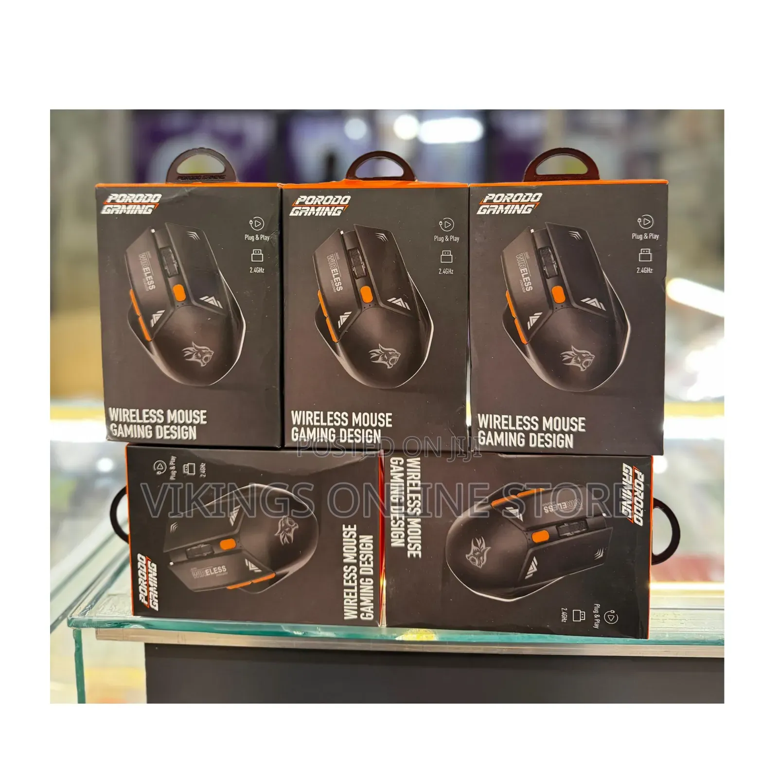 PORODO Wireless Mouse Gaming Design