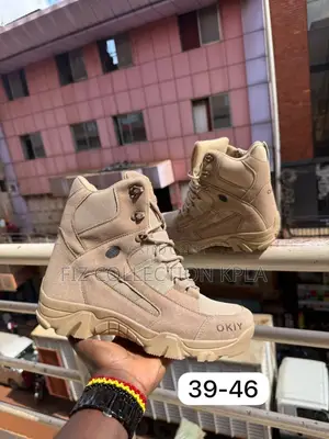Original OKIY Beige Tactical Military Desert Hiking Boots