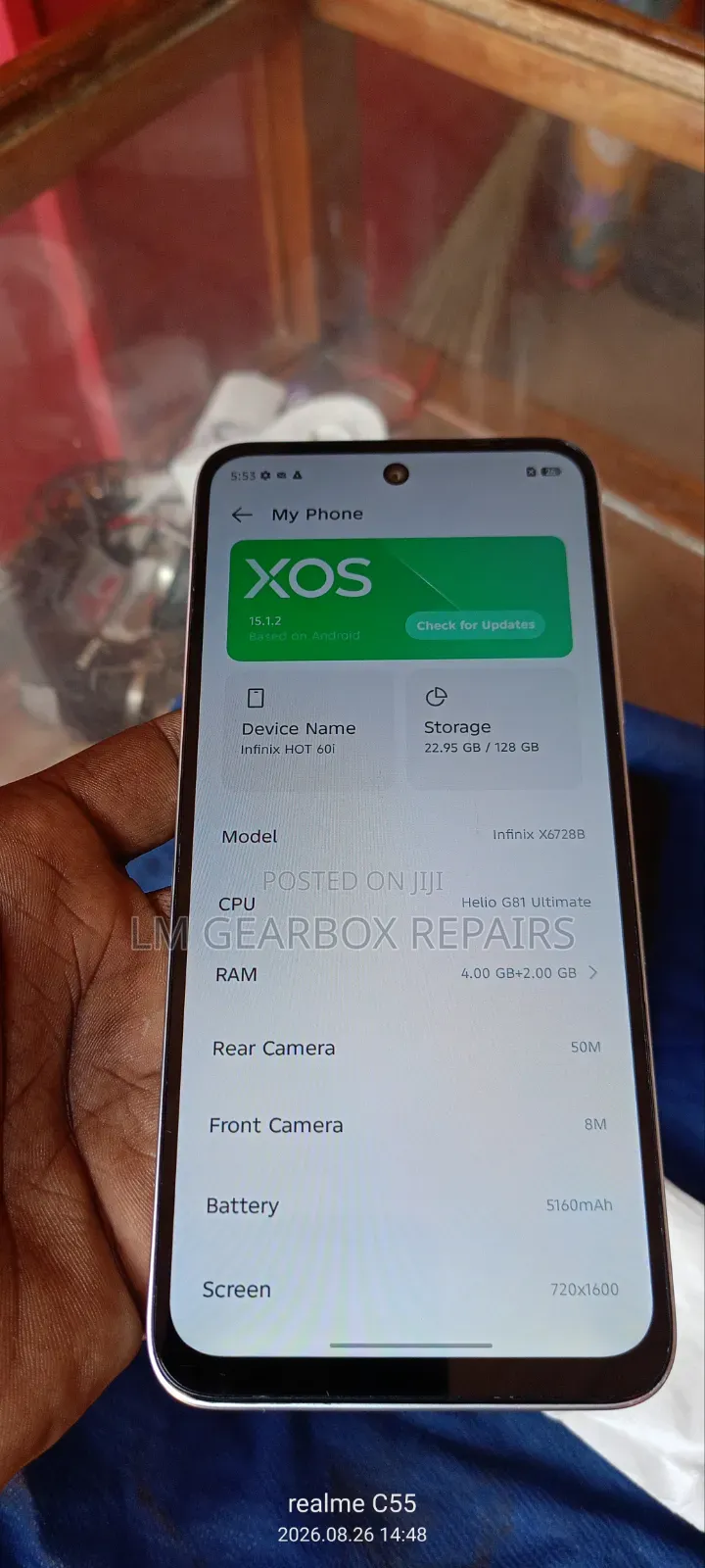 Infinix Hot 60i 128 GB Silver
