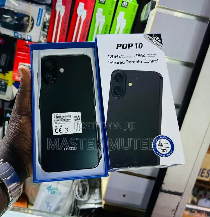 New Tecno Pop 10 128 GB Black