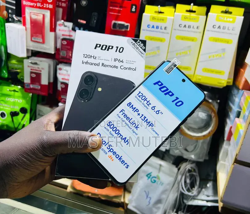 New Tecno Pop 10 128 GB Black