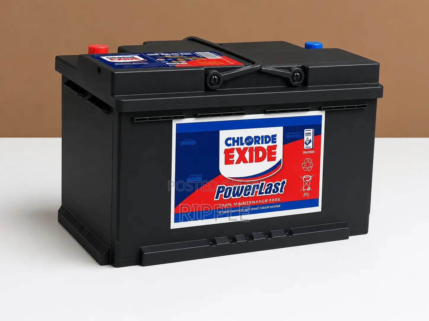 100Ah Chloride Exide Power Last DIN100MF 600CCA MF Car Battery 12V