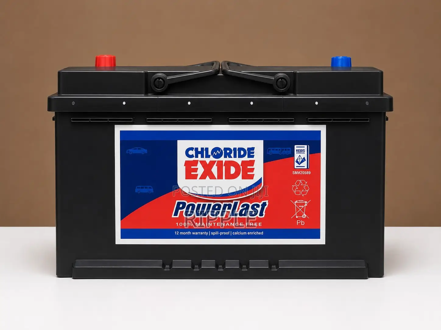100Ah Chloride Exide Power Last DIN100MF 600CCA MF Car Battery 12V