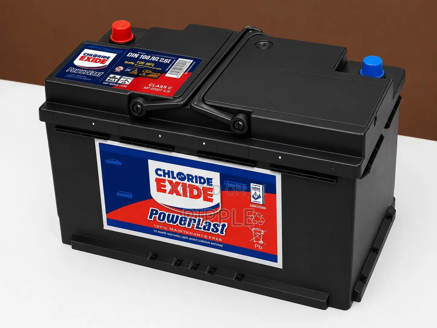 100Ah Chloride Exide Power Last DIN100MF 600CCA MF Car Battery 12V