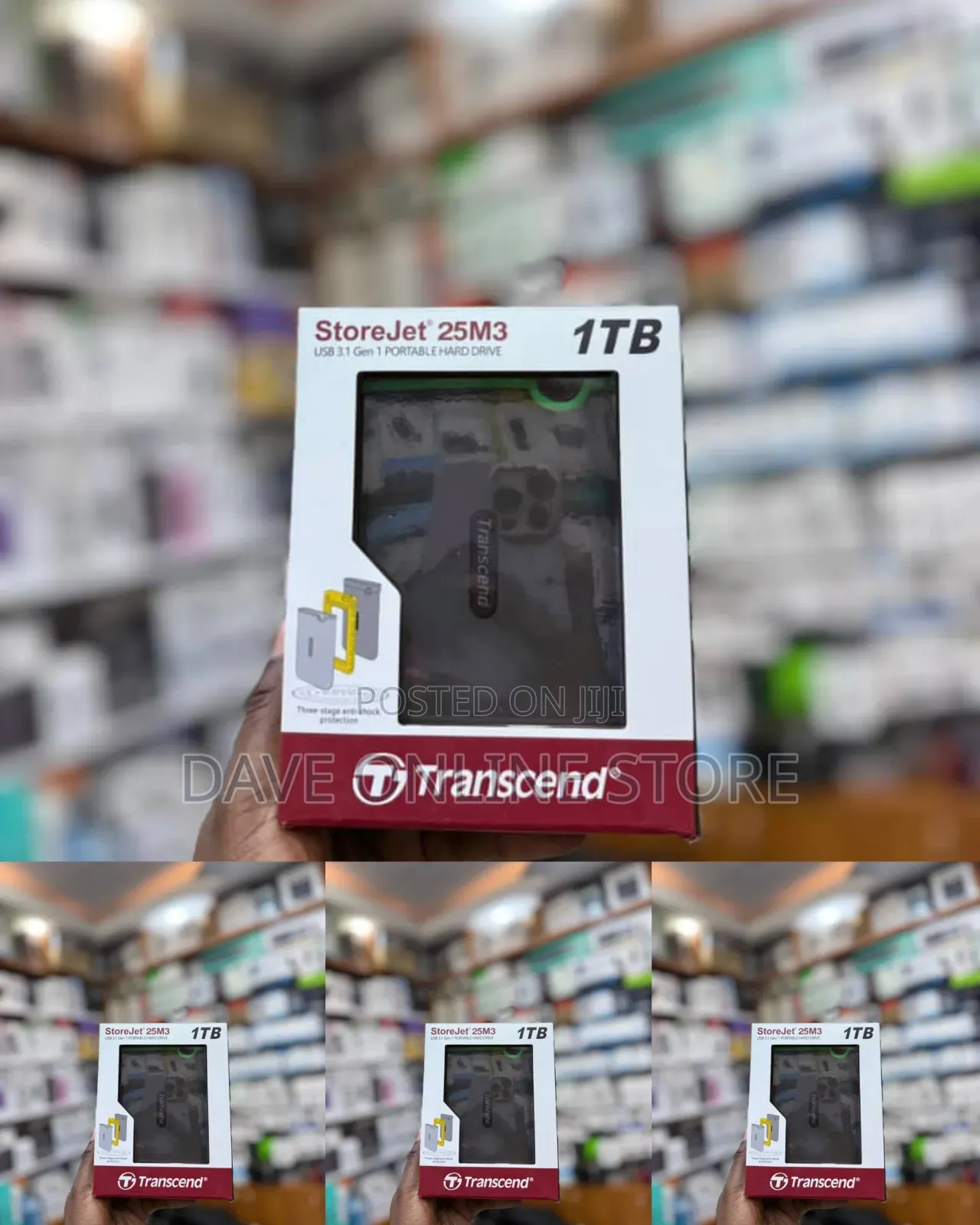 Transcend StoreJet 25M3 1TB Portable Hard Drive