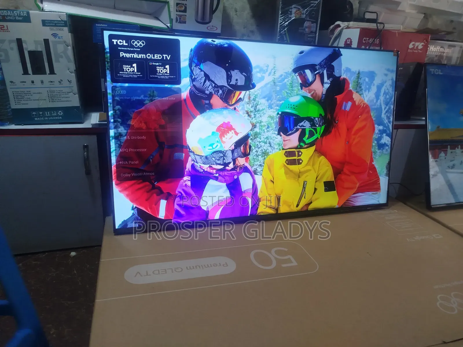 50 TCL Qled Smart Digital Flat Screen Flameless