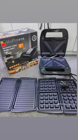 Hoffmans 3 in 1 Electric Sandwich Maker. Sandwich, Grill, Waffles
