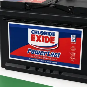 80Ah Chloride Exide Power Last DIN80MF 490CCA MF Car Battery 12V