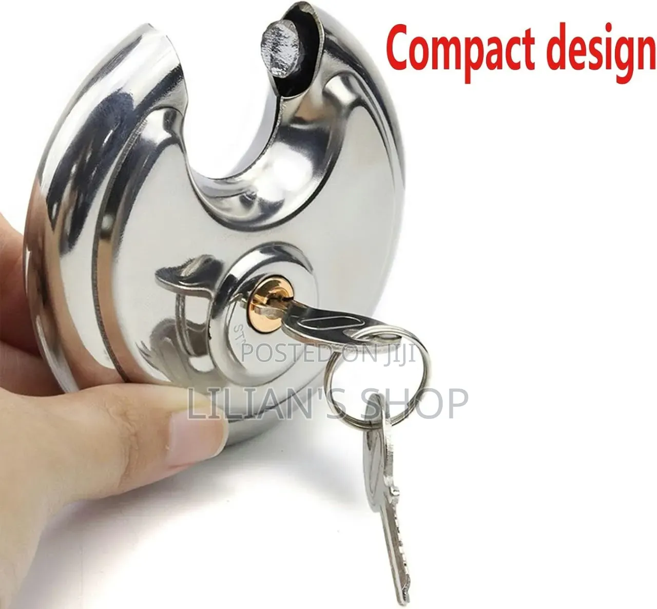 Heavy Duty Disc Locks With Hardened Steel Shackle