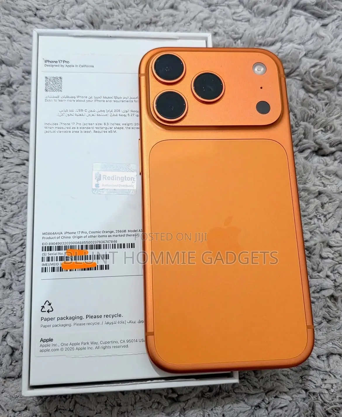Apple iPhone 17 Pro 256 GB Orange