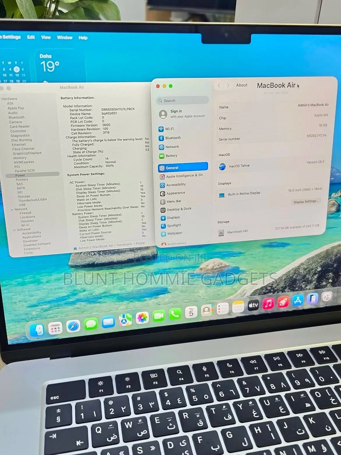 Laptop Apple MacBook Air 2025 M4 16GB Apple M4 HDD+SSD 256GB