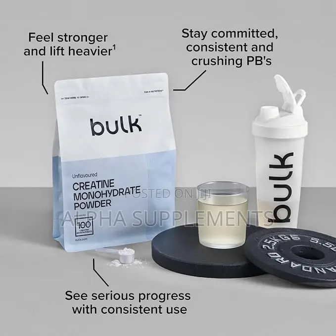 Bulk Creatine Monohydrate Powder, Unflavoured, 250g