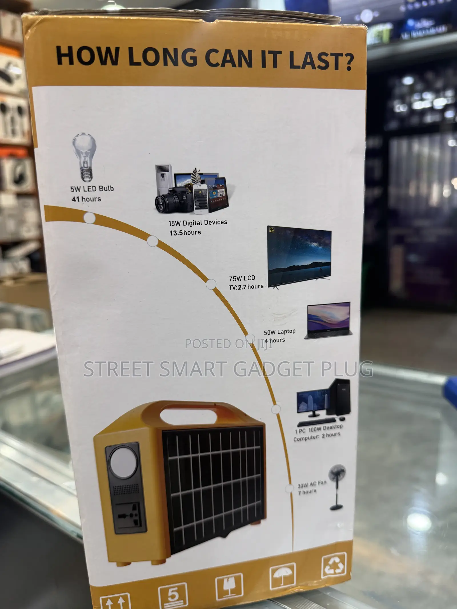 Portable Power Station Solar Generator Eg-014 (200watts)