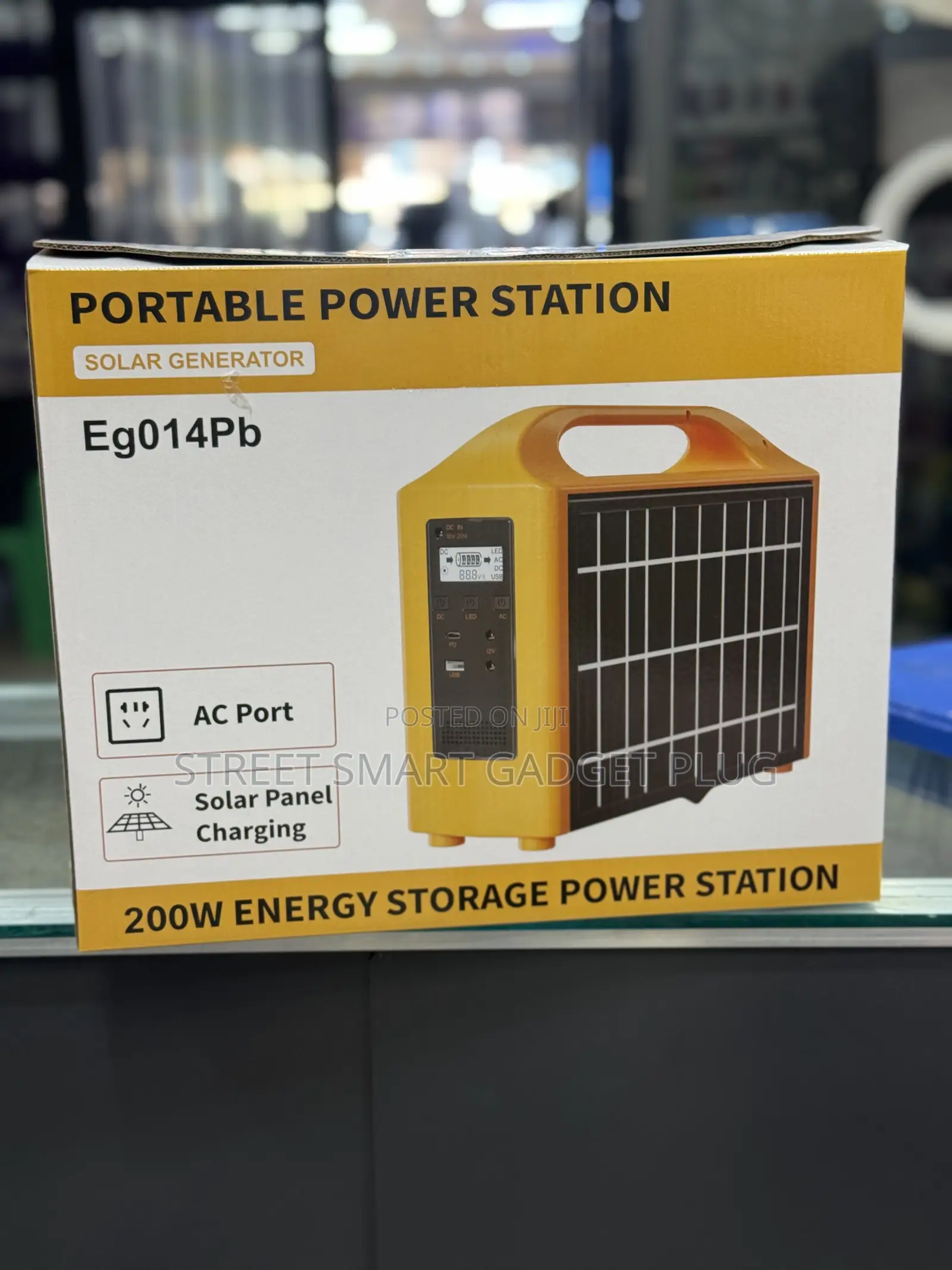 Portable Power Station Solar Generator Eg-014 (200watts)