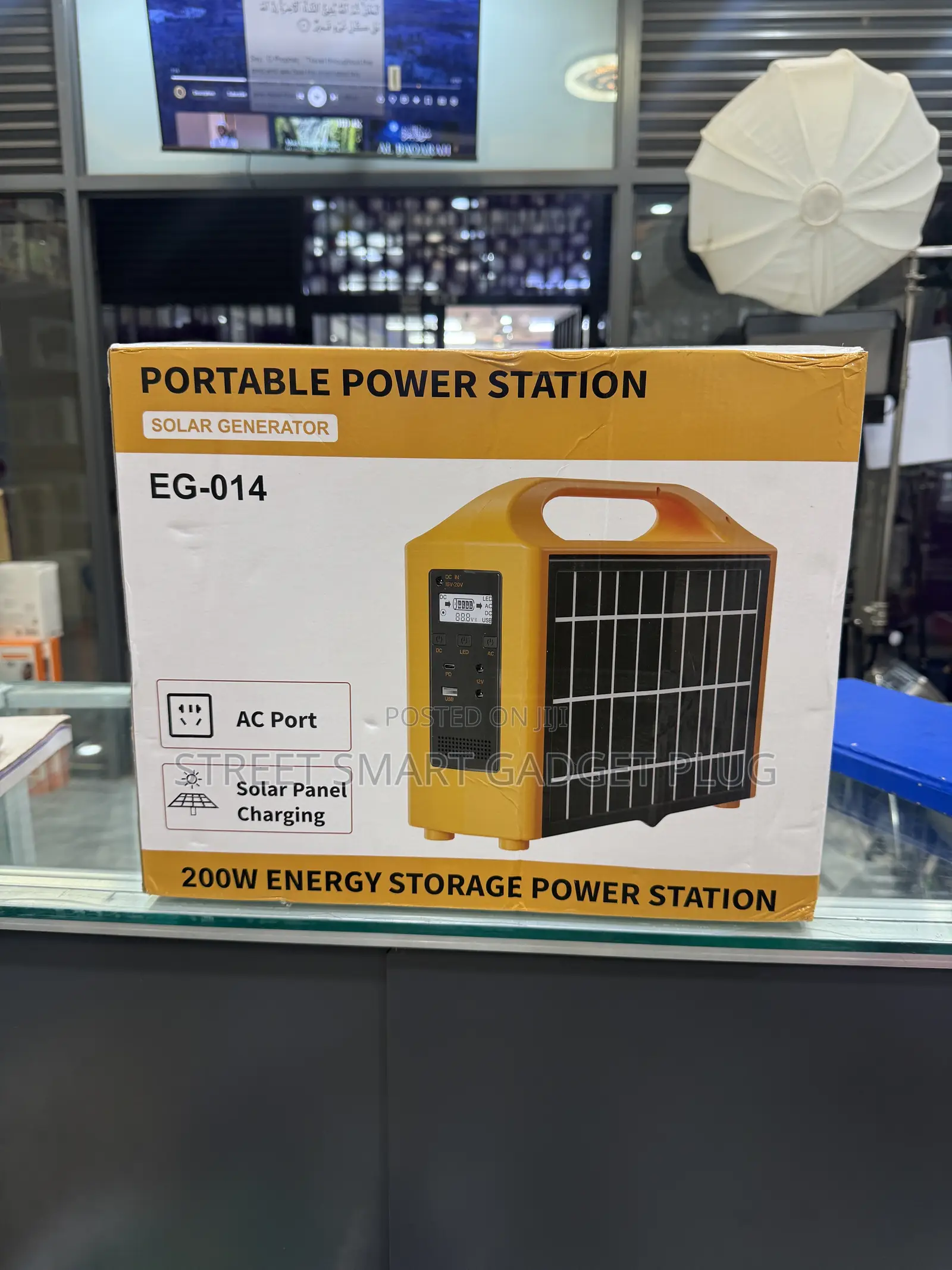 Portable Power Station Solar Generator Eg-014 (200watts)