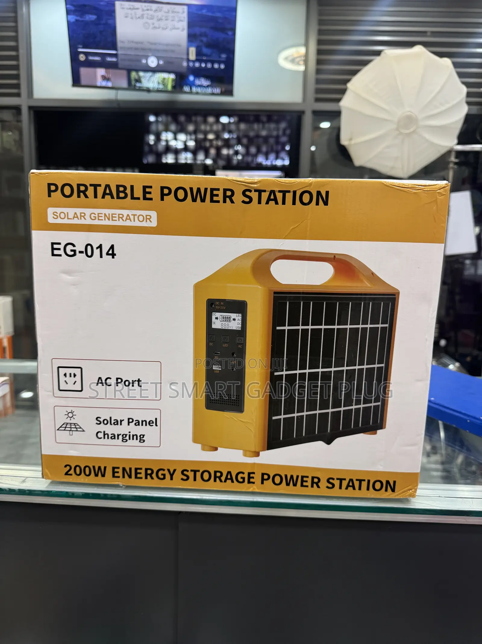 Portable Power Station Solar Generator Eg-014 (200watts)