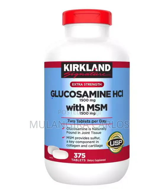 Kirkland Glucosamine, HCI, 1500 Mg, With MSM. (375 Tablets)