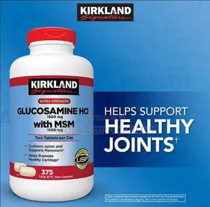 Kirkland Glucosamine, HCI, 1500 Mg, With MSM. (375 Tablets)