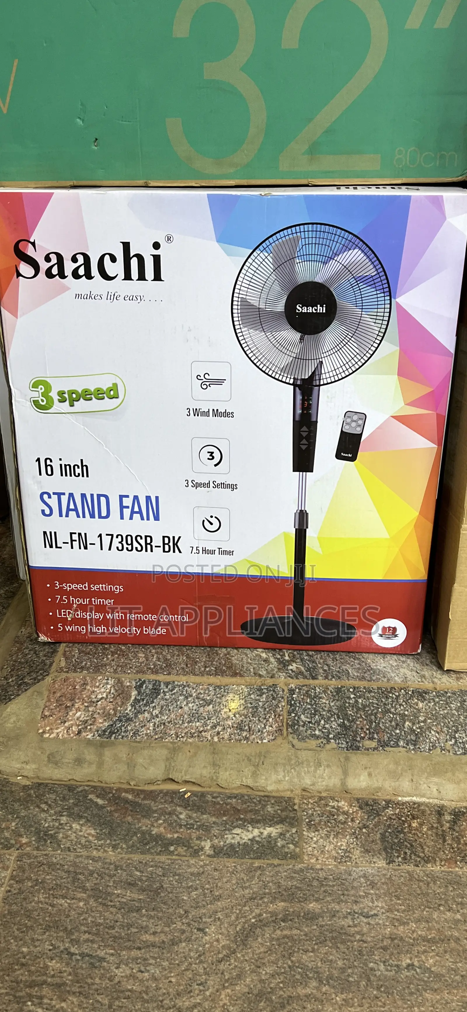 Saachi Stand Fan With a Remote