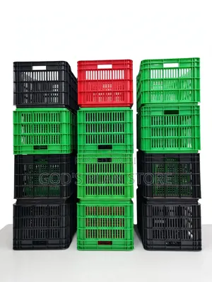 Storage Crates/Fruits Crates/Black, Red,green