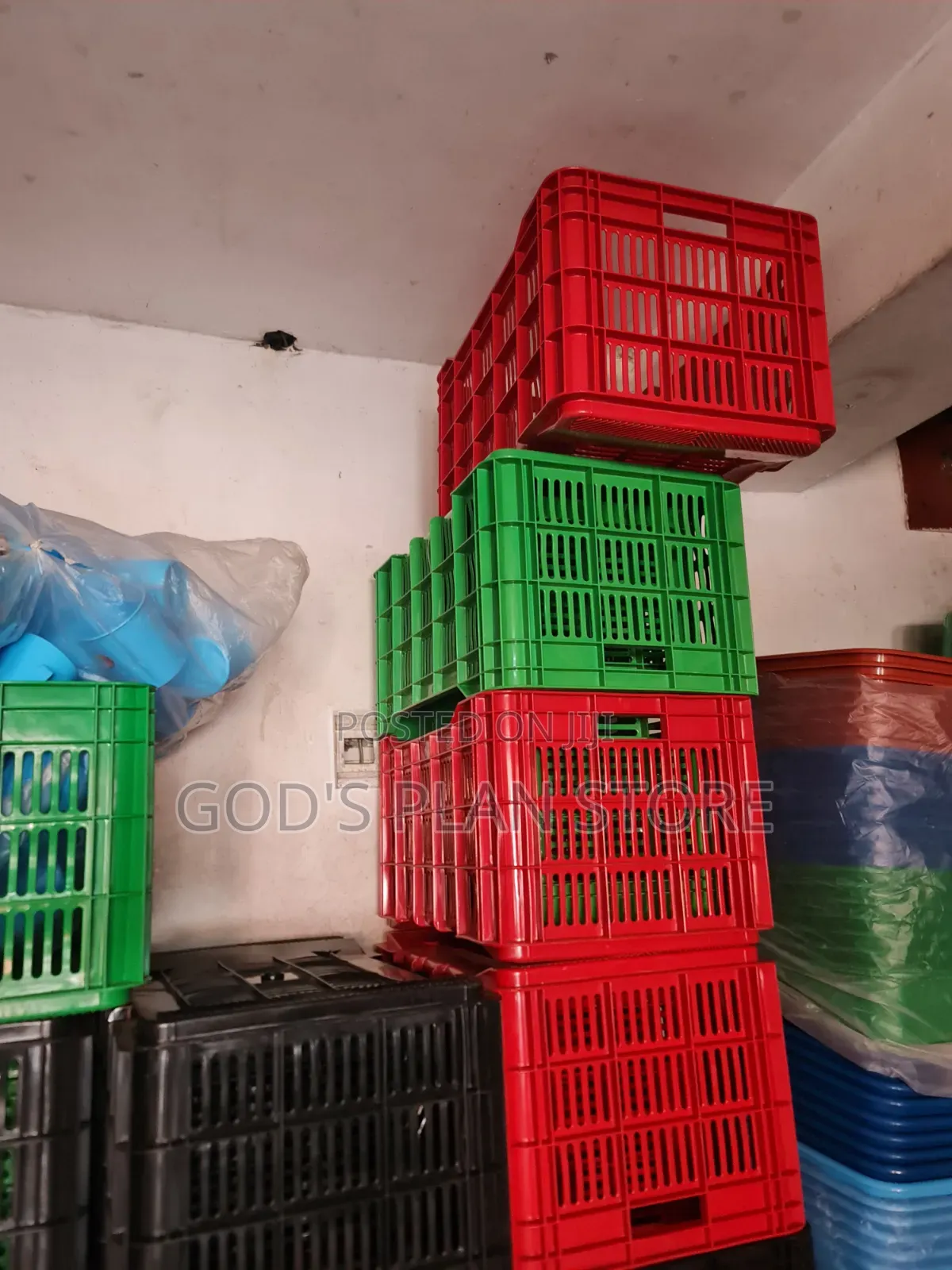 Storage Crates/Fruits Crates/Black, Red,green