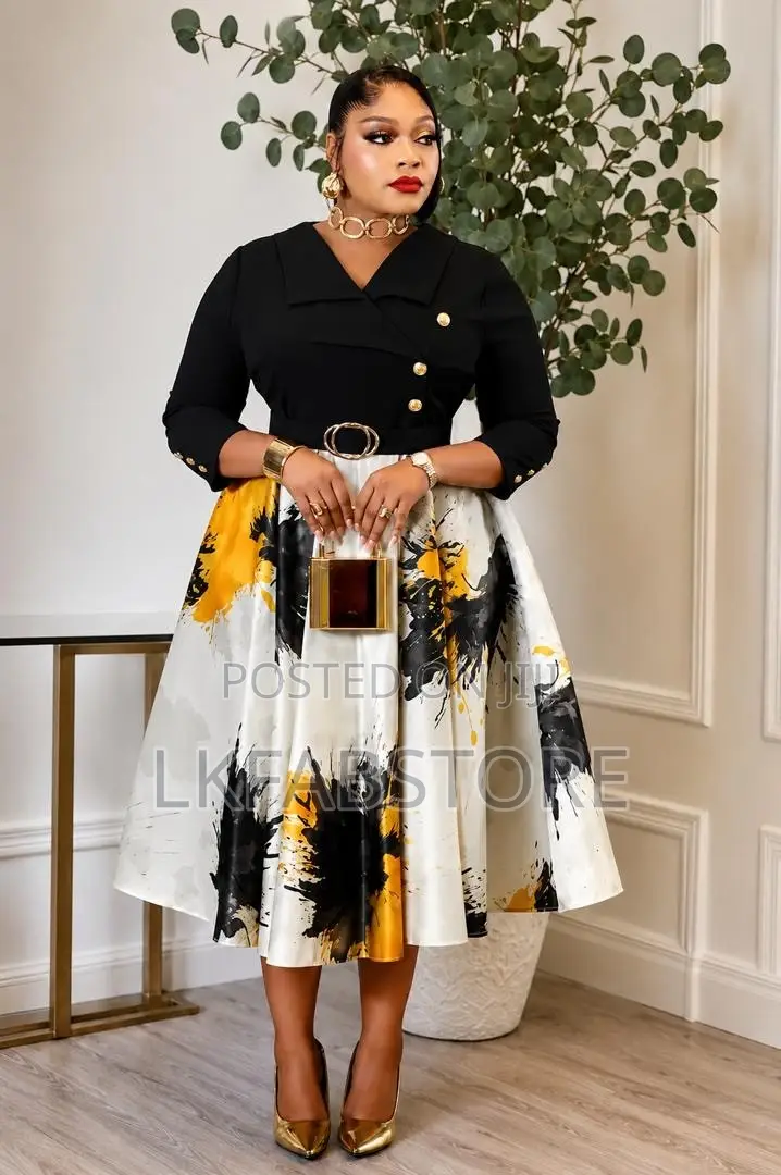 Elegant Plus-Size Round Dresses for Women
