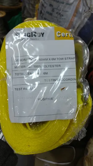Tow Rope Nylon Tow Rope, With 2 Safety D-Ring Hooks