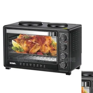 Electric Grill Oven Cooker With Double Hot Plates 50L
