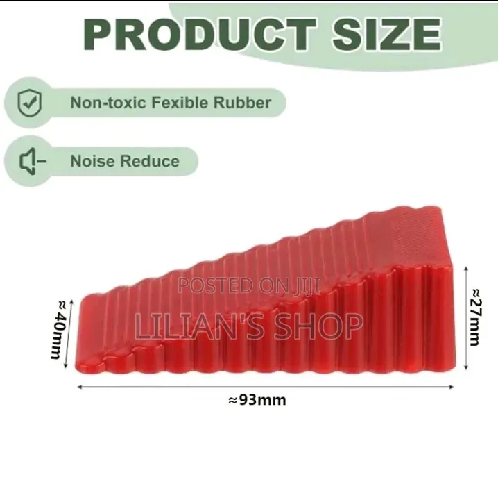 1Pcs Pink Silicone Door Stopper